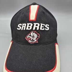 Black Sabres Cap with Red and White Accents